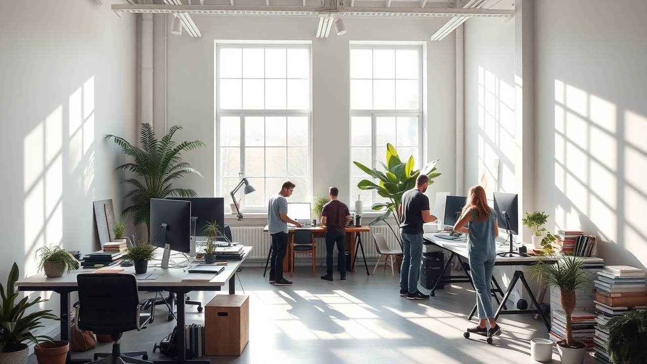Texkit team in bright studio workspace